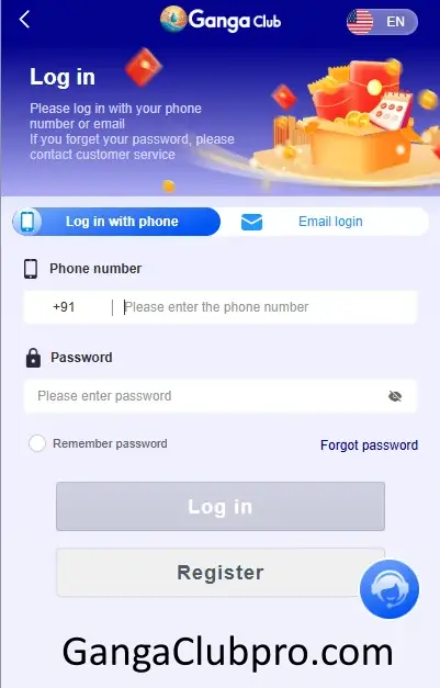 Ganga Club Login