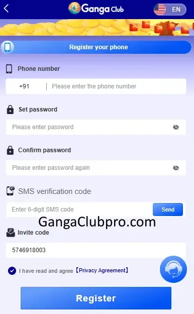 Ganga Club Register